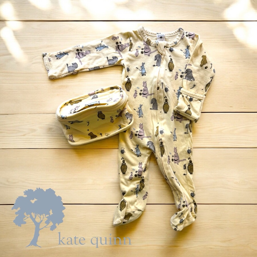 Kate Quinn “Pooh & Friends” 3-6m footie!